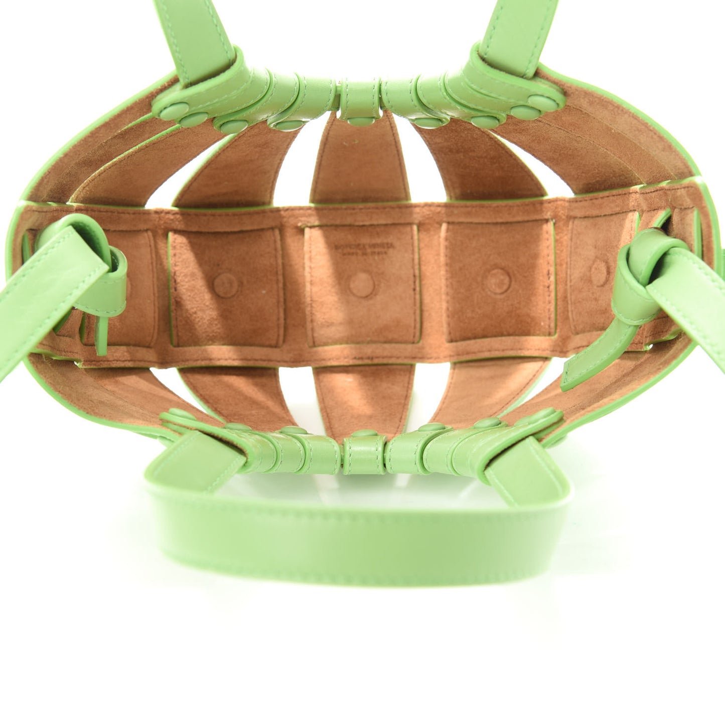 French Calfskin Small Shell Pistachio