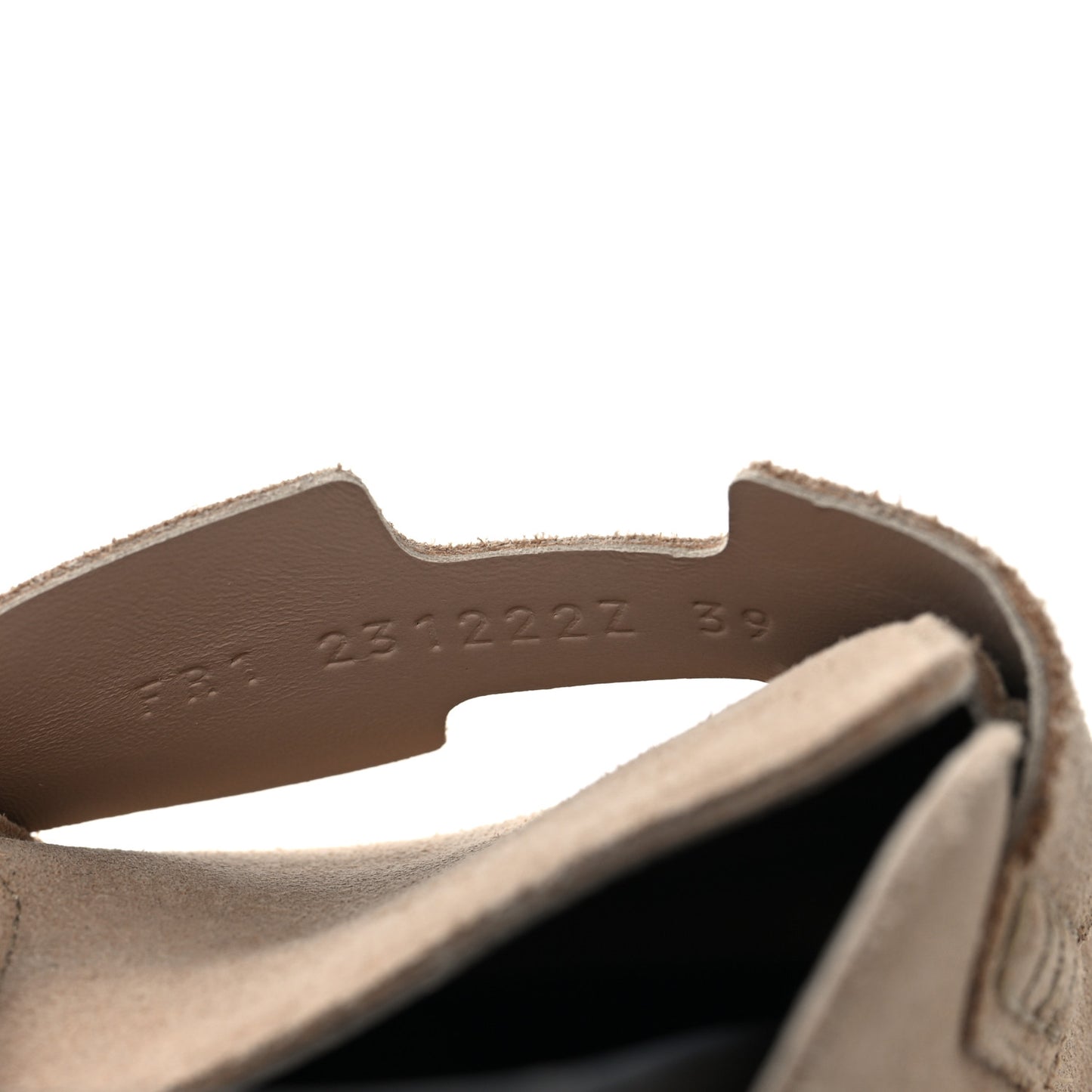 Suede Calfskin Womens Go Mules 39 Beige Argile
