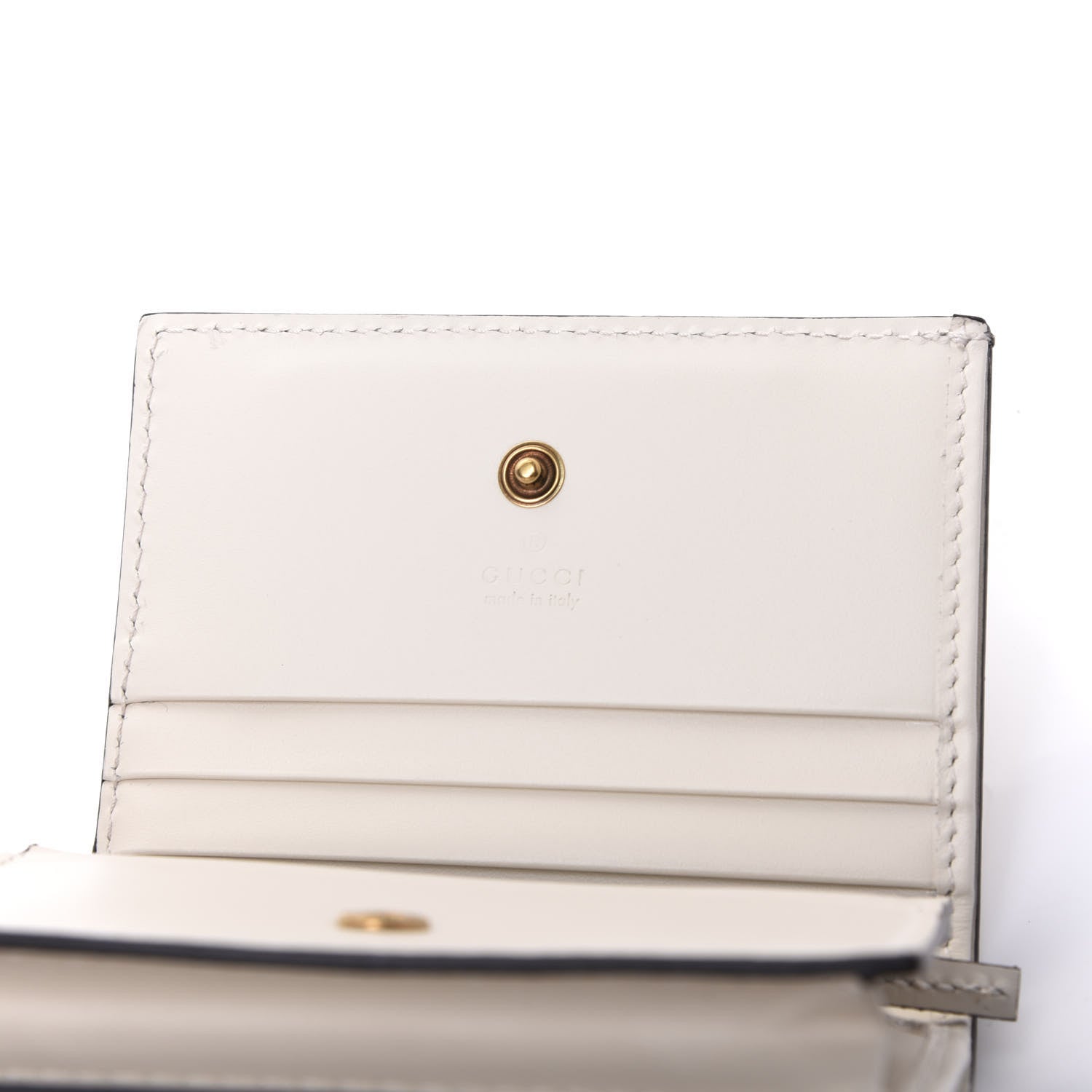 Gucci Guccissima Cherries Card Case Wallet White 7 of 7