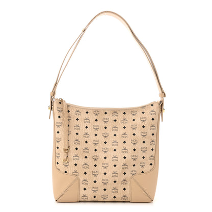 MCM Visetos Medium Klara Hobo Beige 1 of 10