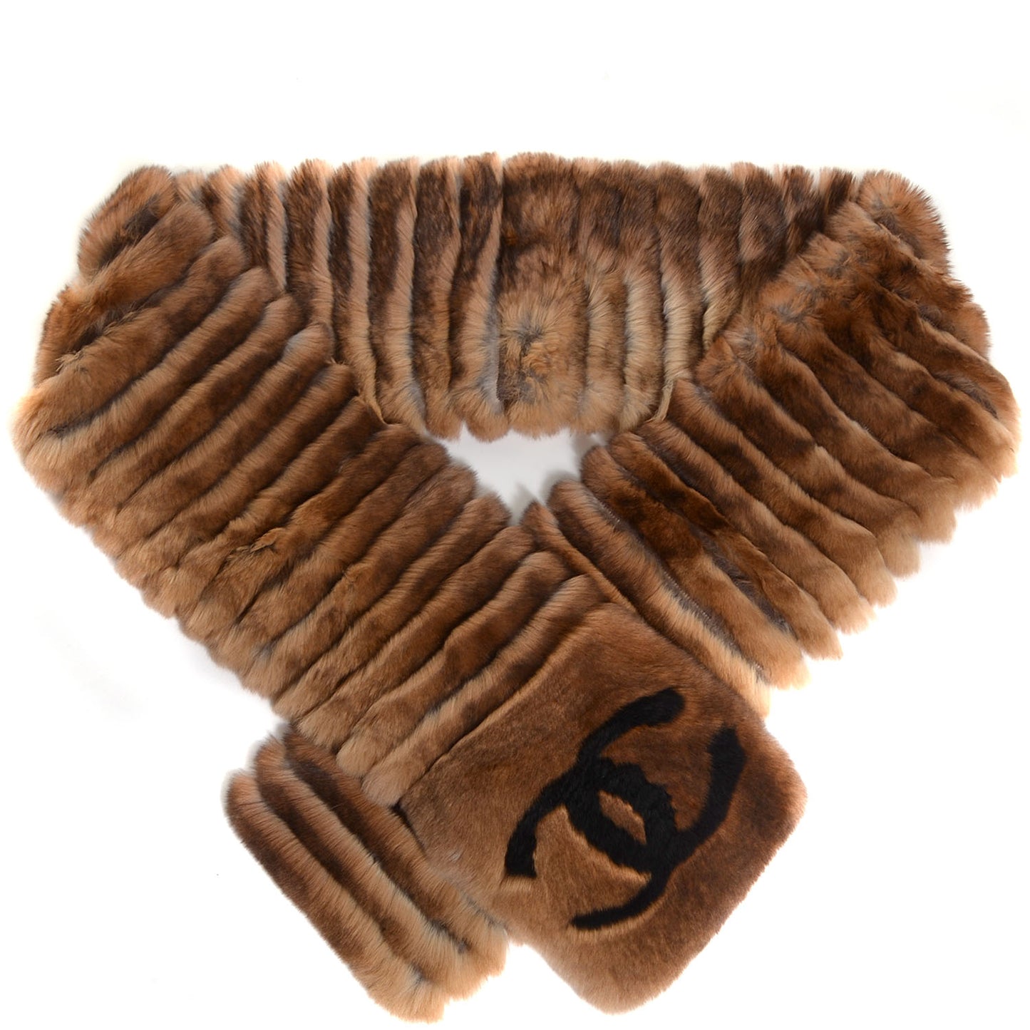 Orylag Rabbit Fur CC Scarf Brown