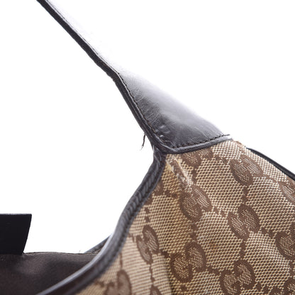 Gucci Monogram Web Jackie O Hobo Dark Brown 14 of 19