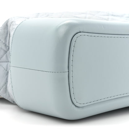 Chanel Aged Calfskin Quilted Medium Gabrielle Hobo Light Blue 10 of 12