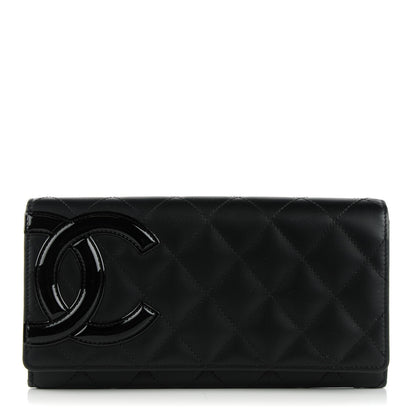 Chanel Calfskin Quilted Cambon Flap Wallet Black 1 of 8
