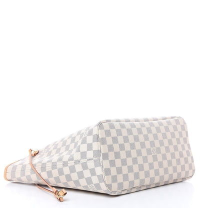 Louis Vuitton Damier Azur Neo Neverfull MM Rose Ballerine 5 of 14