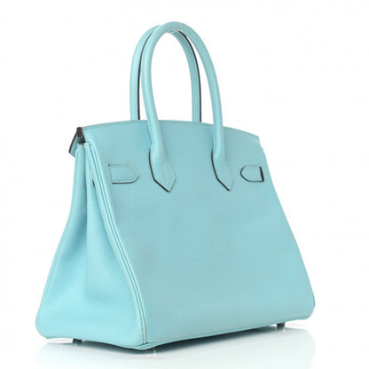 Hermes Epsom Birkin 30 Bleu Atoll 3 of 17