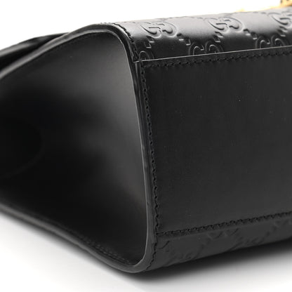 Gucci Guccissima Medium Padlock Shoulder Bag Black 9 of 11