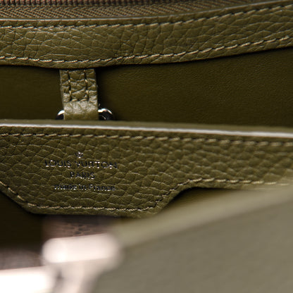 Louis Vuitton Taurillon Ayers Capucines PM Khaki 6 of 10