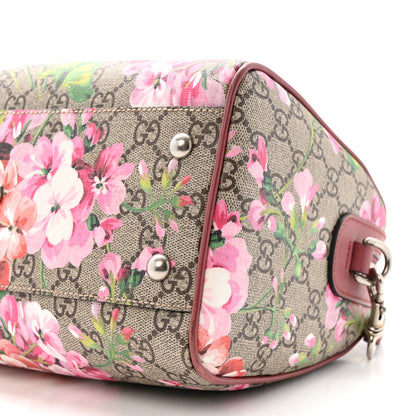 Gucci GG Supreme Monogram Blooms Small Boston Beige Multicolor Dry Rose 10 of 14