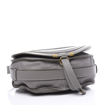 Chloe Calfskin Medium Marcie Round Crossbody Bag Cashmere Grey 3 of 9