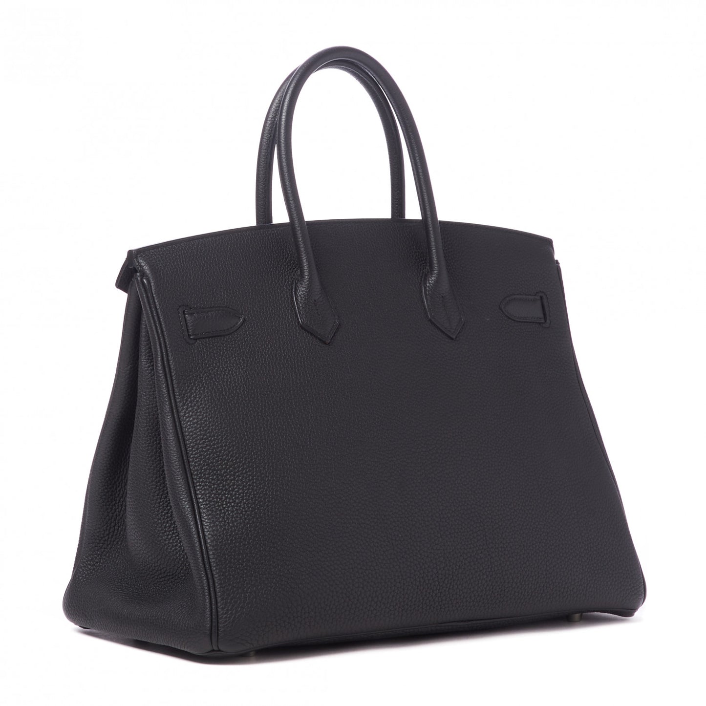 Togo Verso Birkin 35 Black Bleu Agate