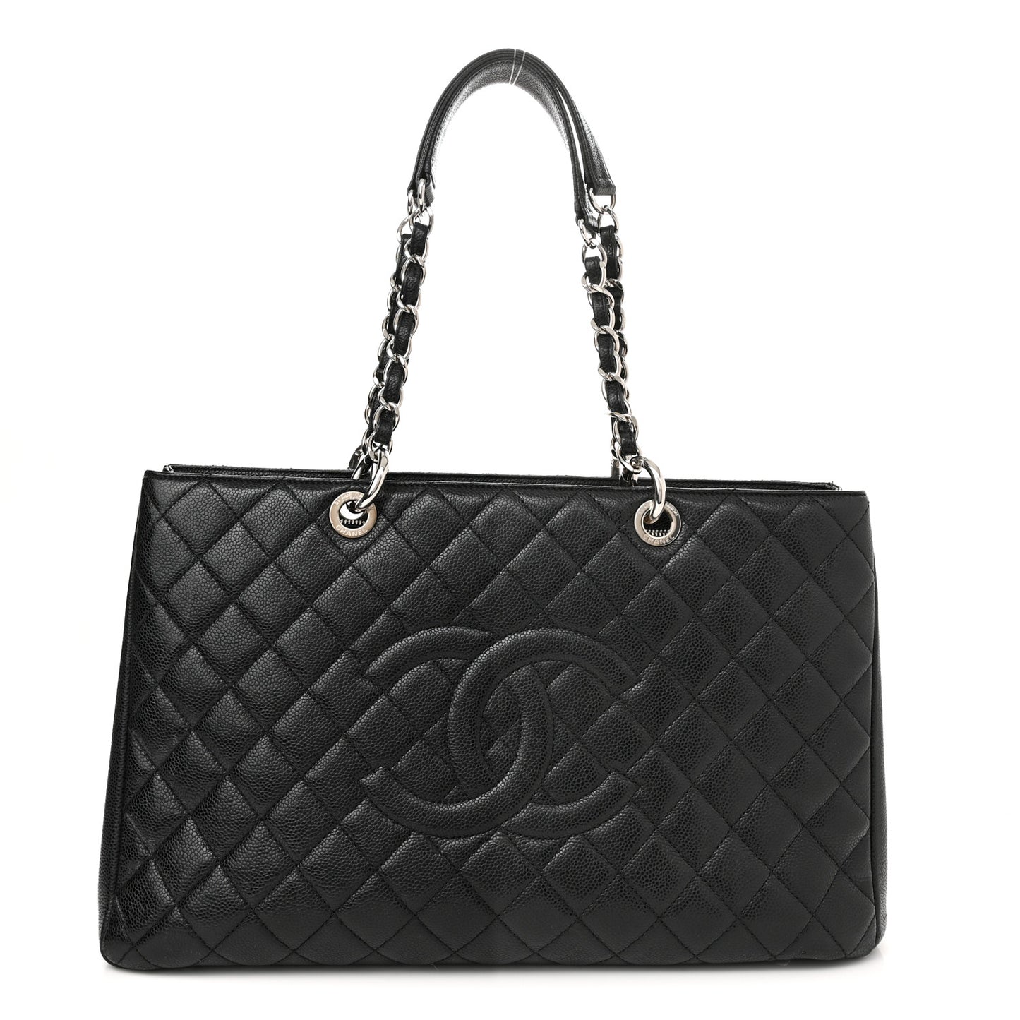 Caviar Quilted XL Grand Shopping Tote GST Black