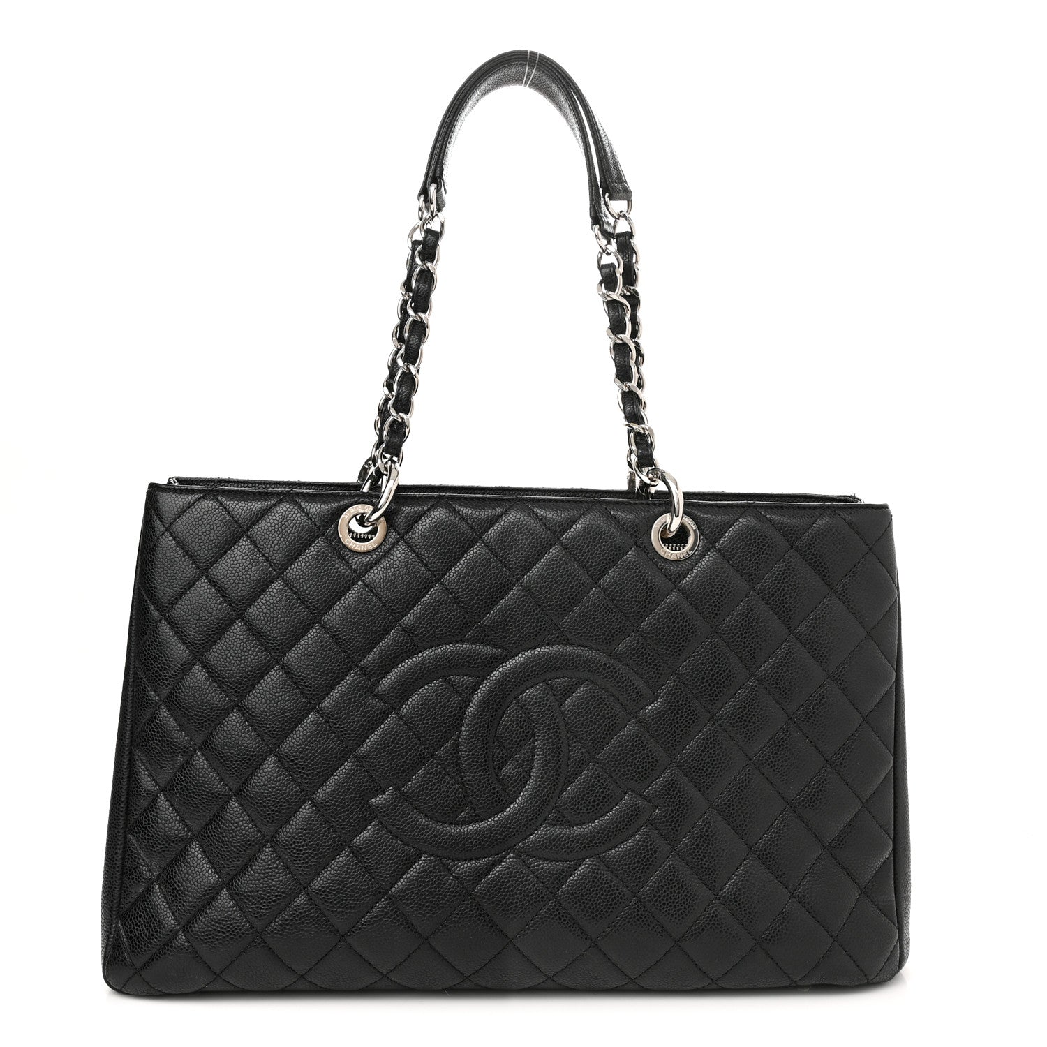 Chanel Caviar Quilted XL Grand Shopping Tote GST Black 1 of 17