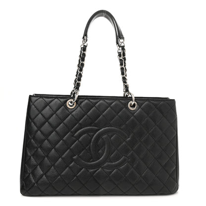 Chanel Caviar Quilted XL Grand Shopping Tote GST Black 1 of 17