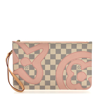 Louis Vuitton Damier Azur Tahitienne Neverfull MM GM Pochette 1 of 6