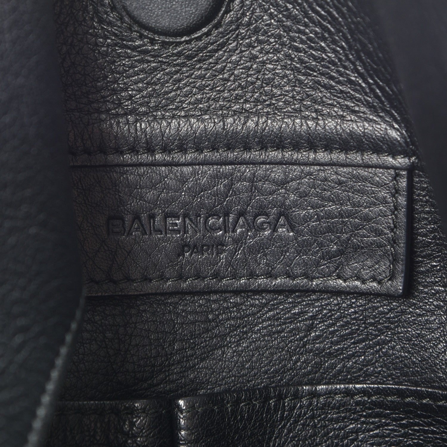Balenciaga Veau Papier Classic Hardware Drop Bucket Bag Nero Black 6 of 10