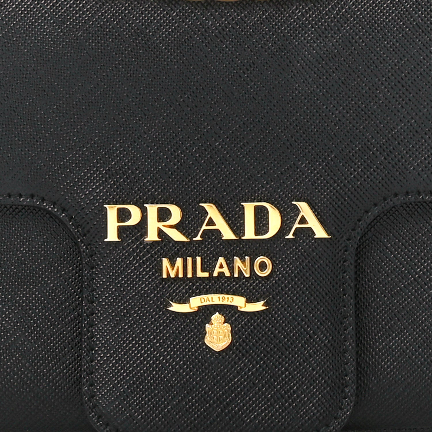 Prada Saffiano Flap Shoulder Bag Black 9 of 11