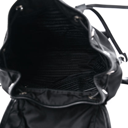 Prada Tessuto Nylon Saffiano Small Backpack Black 5 of 9