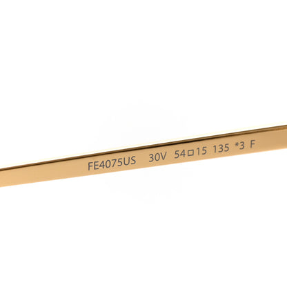Fendi Metal Crystal Fendi First Fashion Show Oval Sunglasses FE4075US Gold Blue 6 of 7