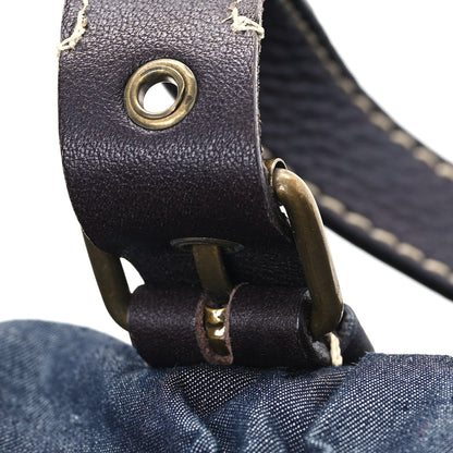 Miu Miu Fabric Gathered Shoulder Bag  Blue 10 of 11