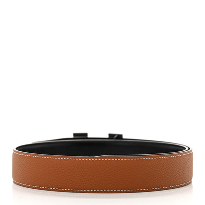 Hermes Box Togo So Black 32mm H Belt 75 Black Gold 2 of 5