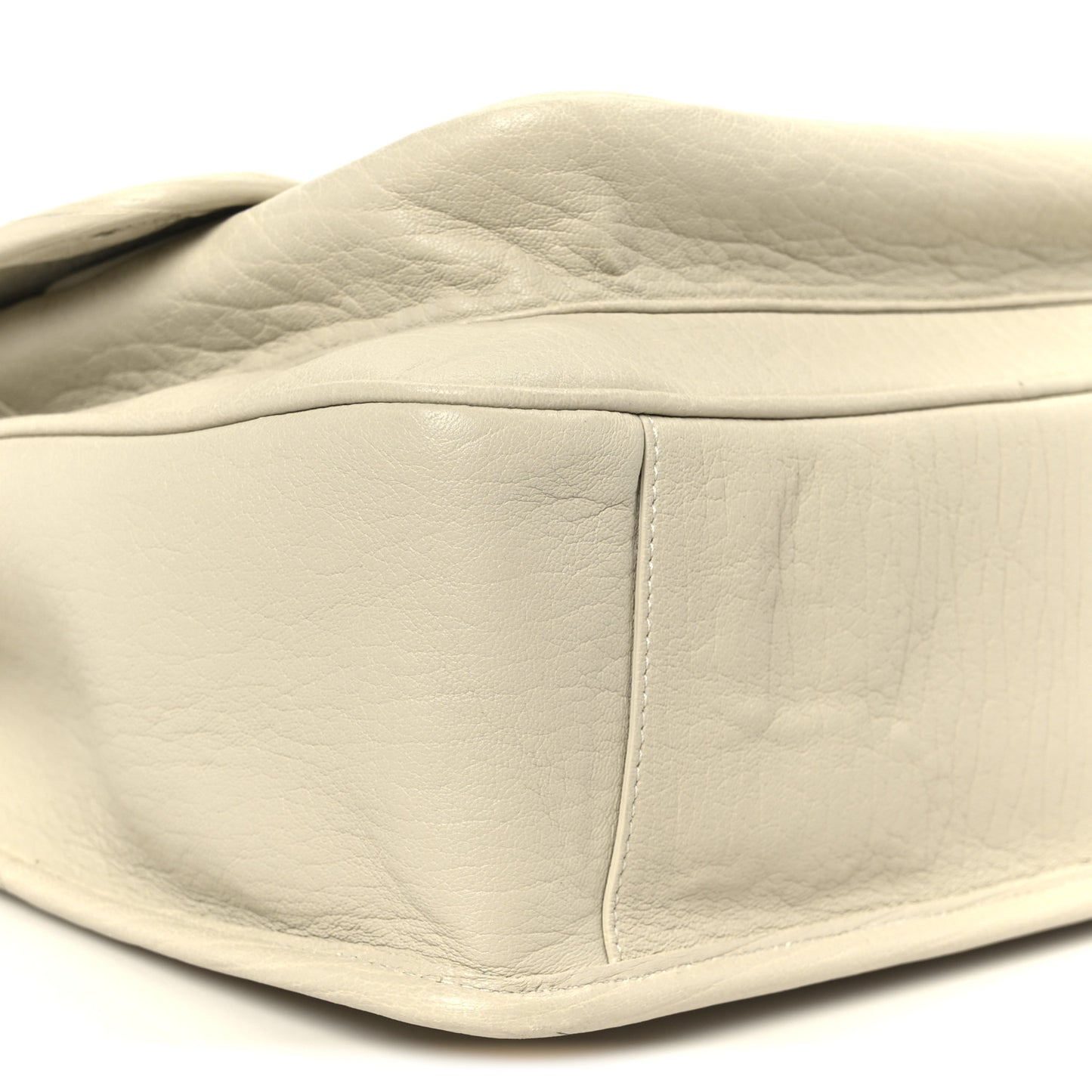 Grained Lambskin Monogram Large Niki Chain Satchel Crema Soft