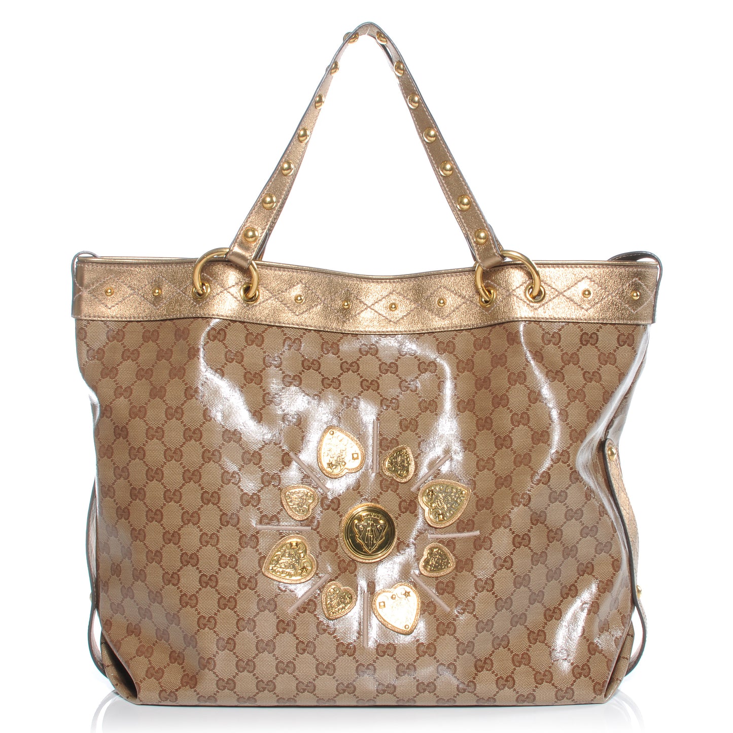 Crystal Monogram Studded Irina Tote