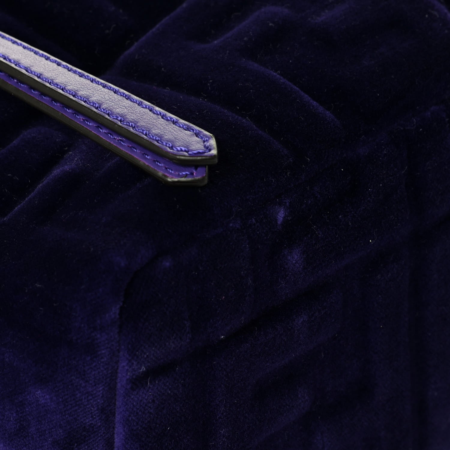 Fendi Velvet Vitello Century FF Embossed Mini Backpack Viola Plus 5 of 5