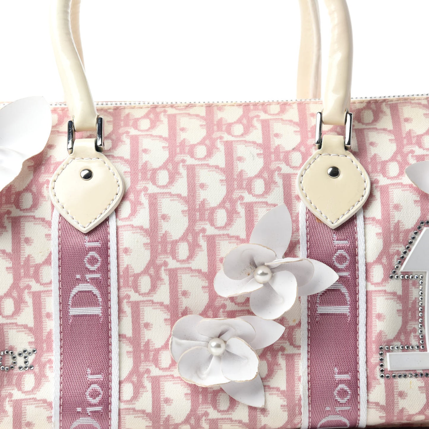 Monogram Girly Boston Pink