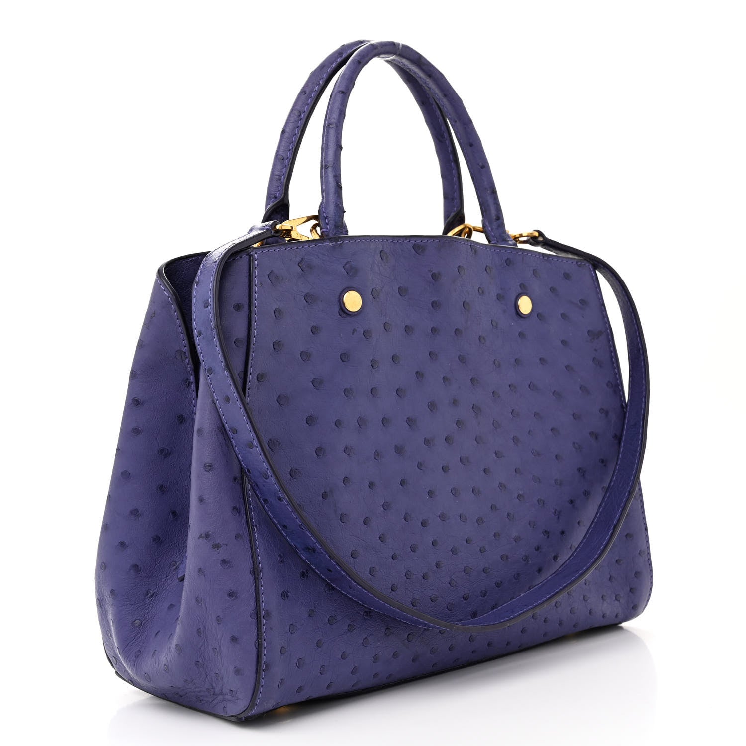Louis Vuitton Ostrich Montaigne MM Amethyste 3 of 13