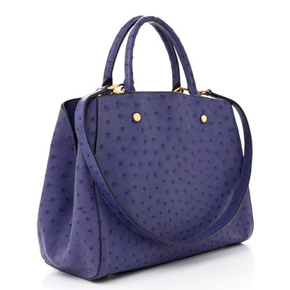 Louis Vuitton Ostrich Montaigne MM Amethyste 3 of 13