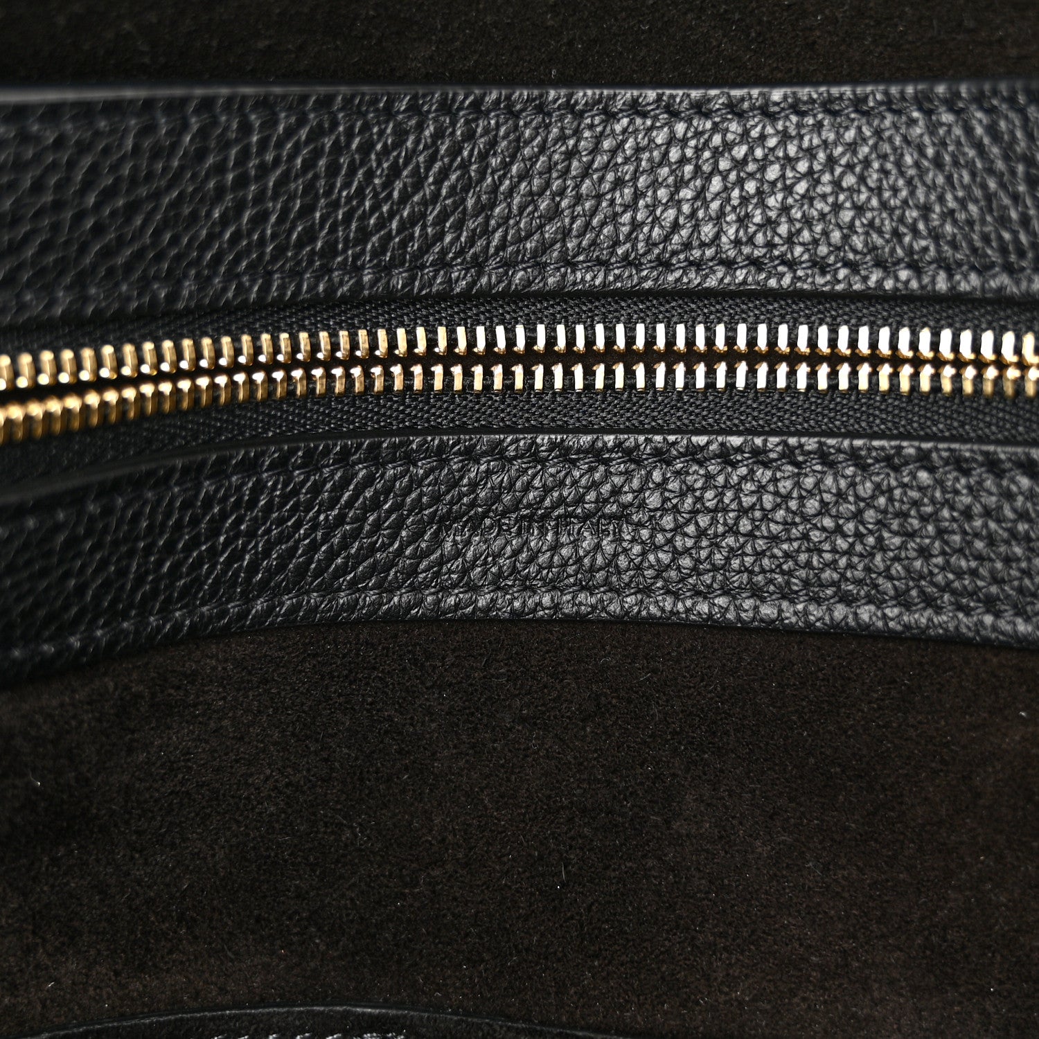 Celine Soft Grained Calfskin Medium Belt Cabas Phantom Black 7 of 11