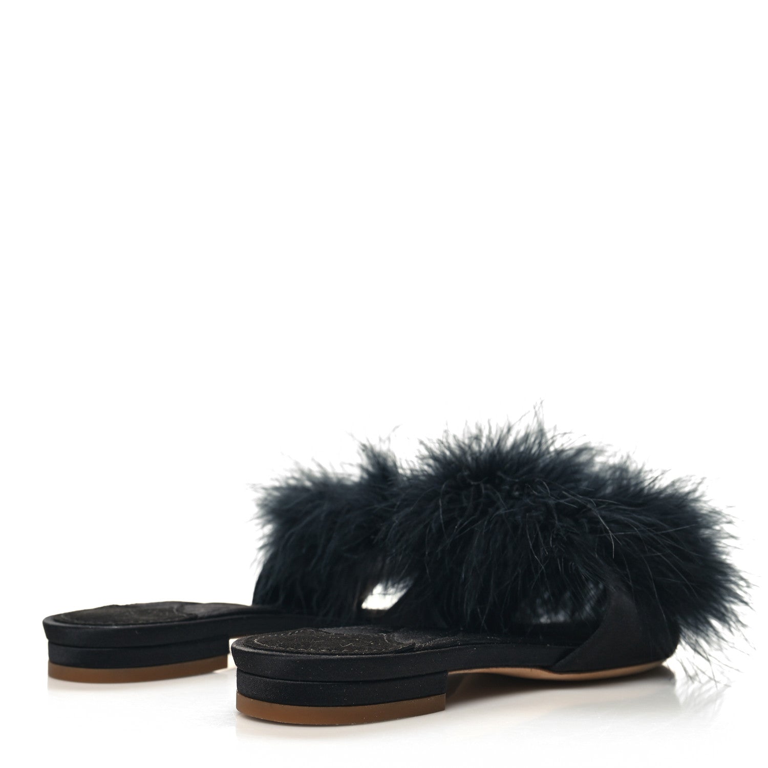 Louis Vuitton Fur Crystal LV Marilyn Mule 36 Black 4 of 9