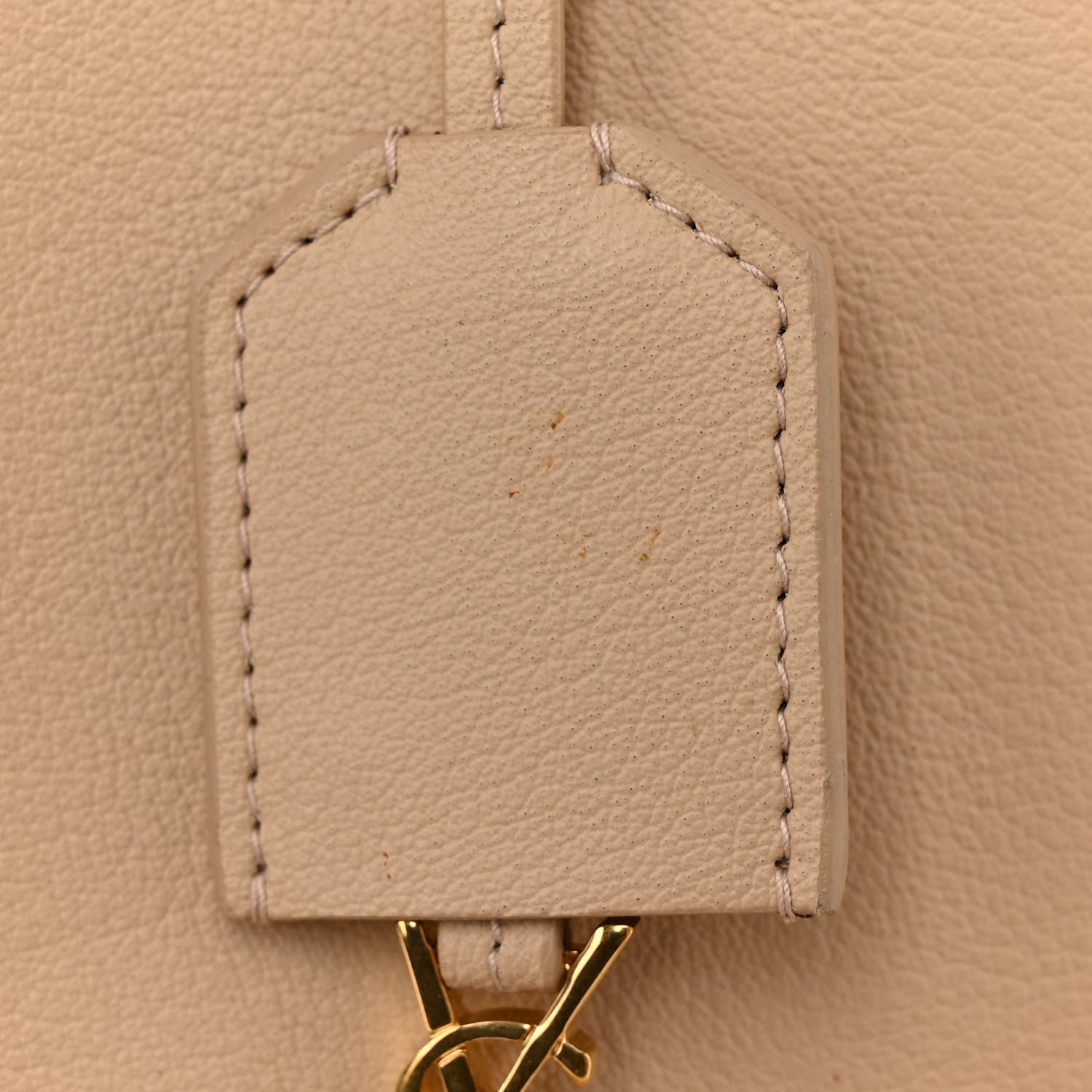 Saint Laurent Calfskin Large Shopping Tote Dark Beige 13 of 15