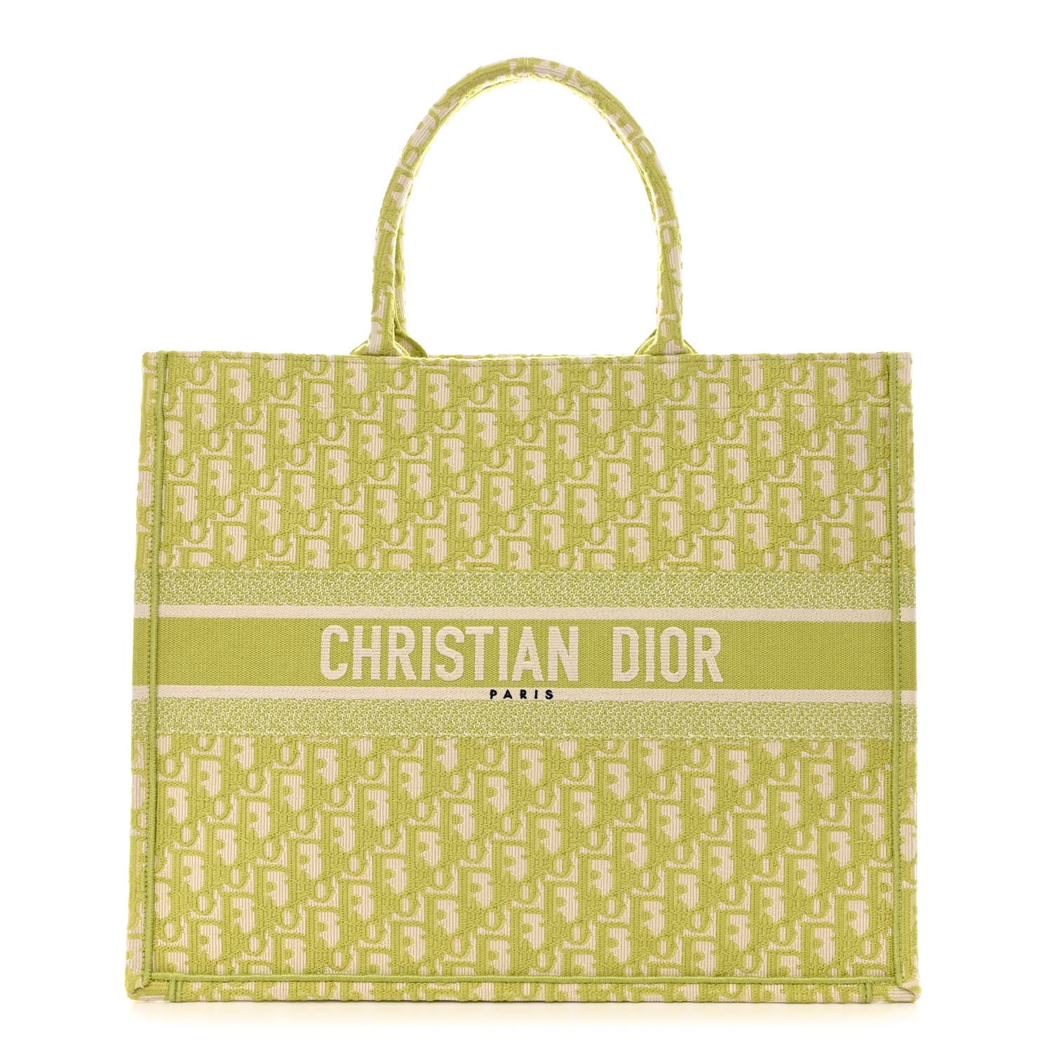 Christian Dior Oblique Large Book Tote Vert Anis 1 of 10