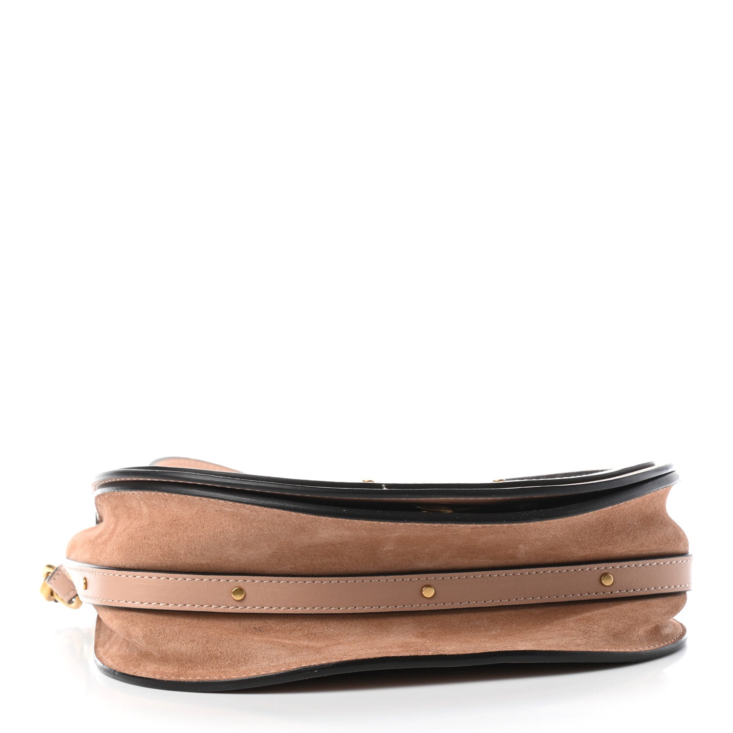 Chloe Calfskin Suede Medium Nile Bracelet Bag Biscotti Beige 4 of 8