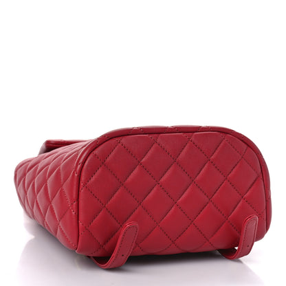Chanel Calfskin Quilted Mini Urban Spirit Backpack Red 4 of 9