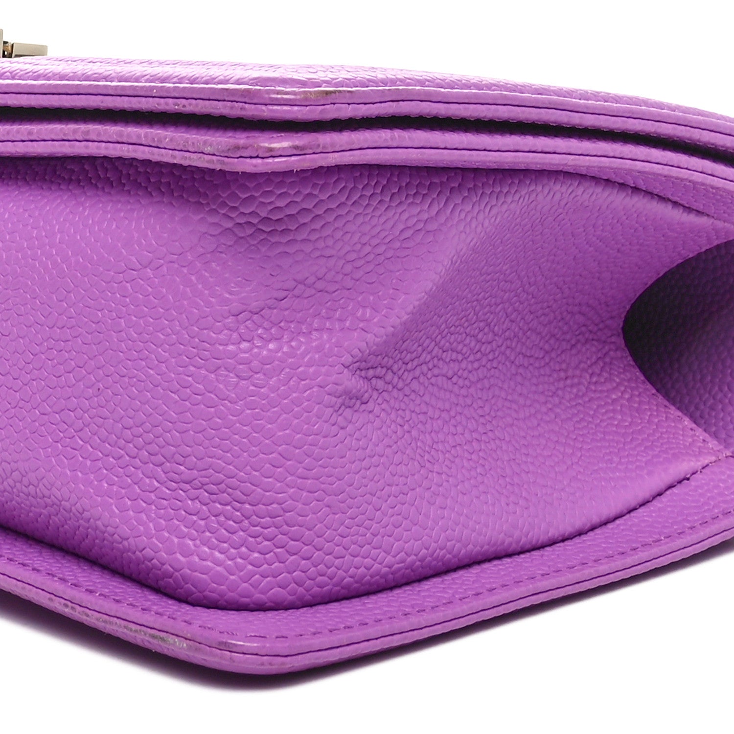 Chanel Caviar Quilted Medium Boy Flap Purple 10 of 10