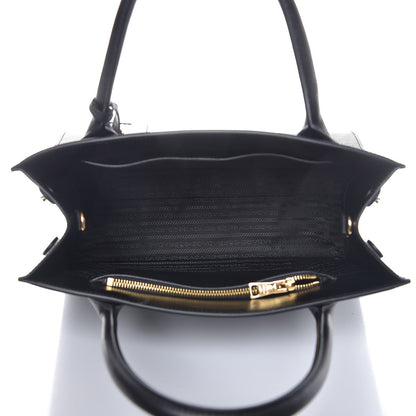 Prada Saffiano Cuir Calfskin Large Monochrome Top Handle Tote Black 5 of 7