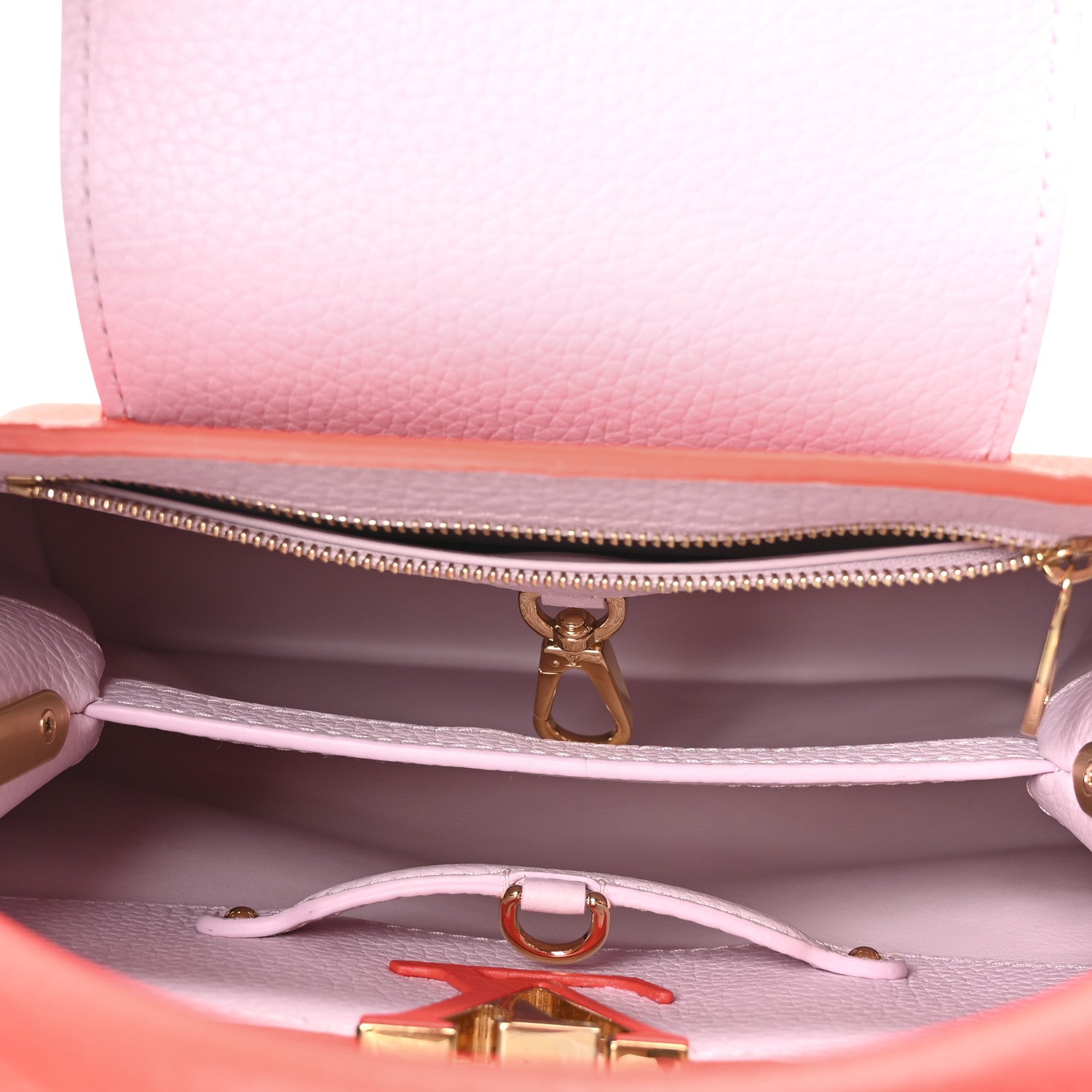 Louis Vuitton Taurillon Capucines BB Tonic Orange 5 of 9