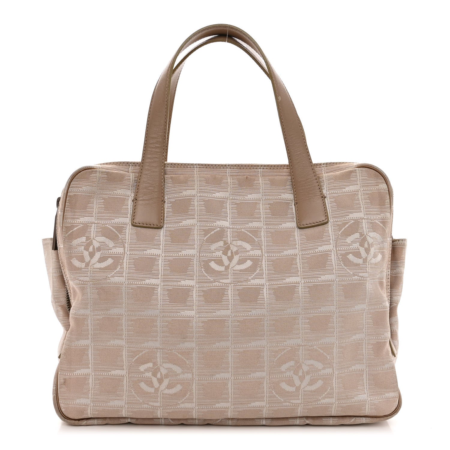 Chanel Nylon Travel Tote Beige 1 of 10