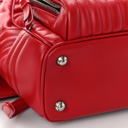 Prada Soft Calfskin Impunture Diagramme Day Backpack Fuoco 6 of 7