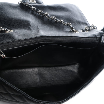 Chanel Caviar Jumbo Single Flap Black 6 of 8
