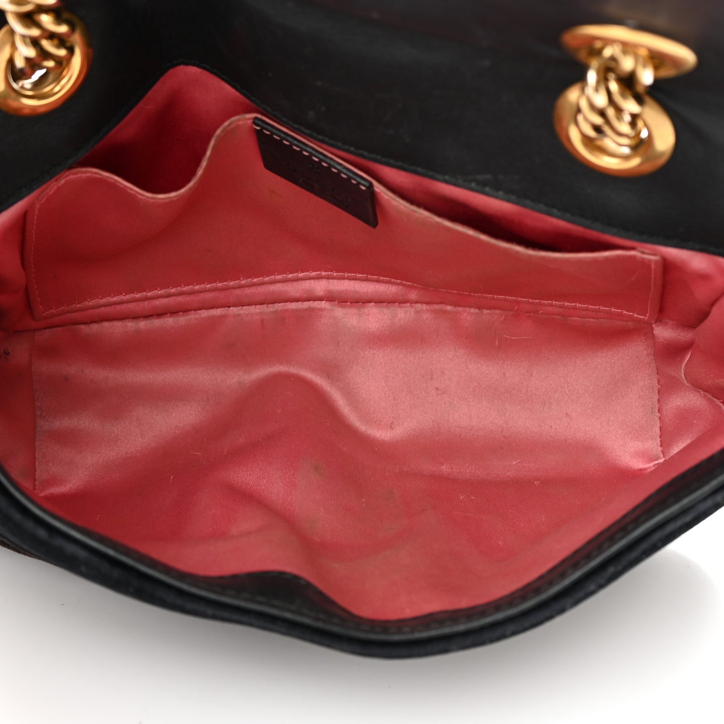 Velvet Matelasse Mini GG Marmont Shoulder Bag Black