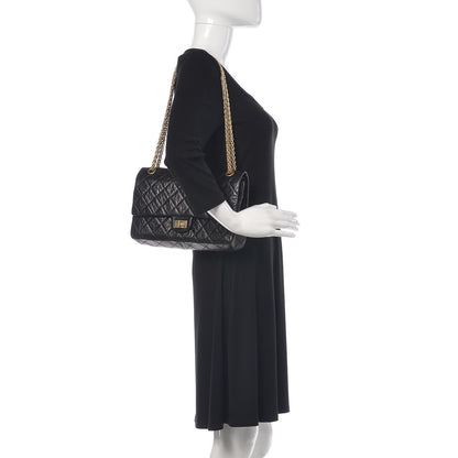 Chanel Aged Calfskin Quilted 50th Anniversary 2.55 Reissue 226 Flap Black 2 of 10