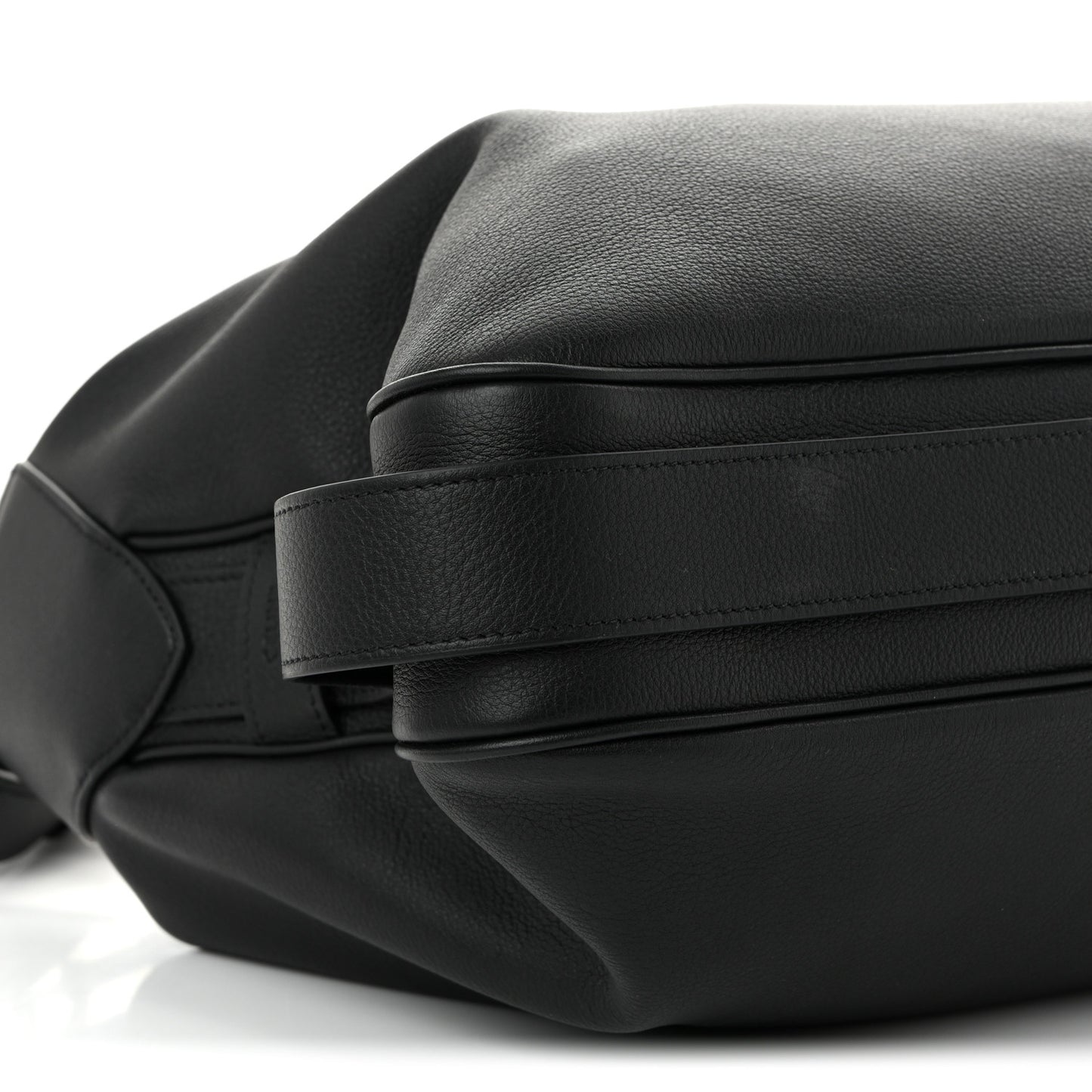 Supple Calfskin Large Romy Shoulder Bag Black