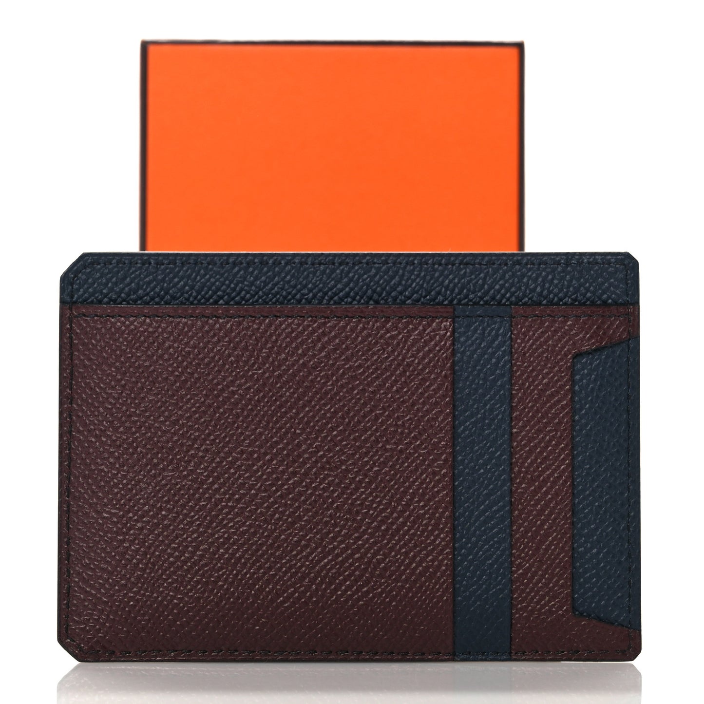 Epsom City 8CC Colorblock Card Holder Bleu Indigo Bordeaux