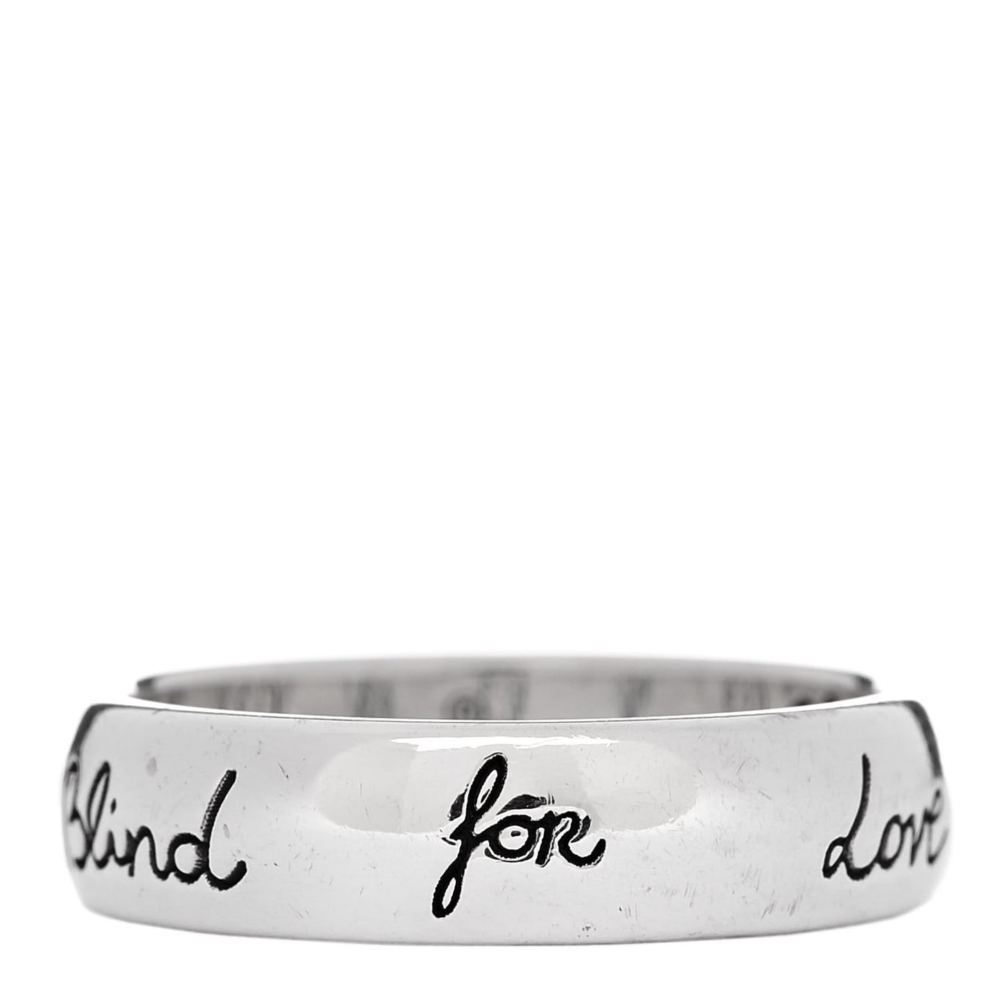 Sterling Silver Blind for Love Band Ring 54 6.75