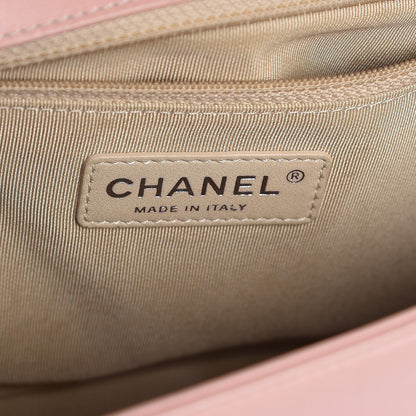 Chanel Patent Chevron New Medium Boy Flap Light Pink 7 of 8