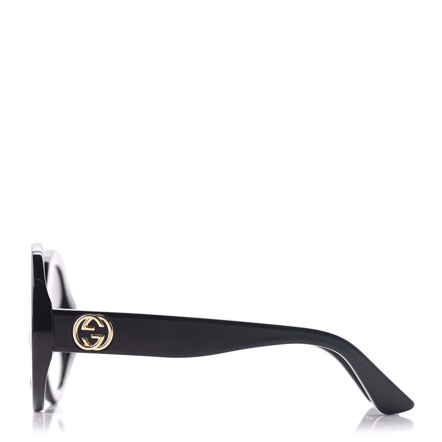 Acetate Round GG Sunglasses GG0319S Black